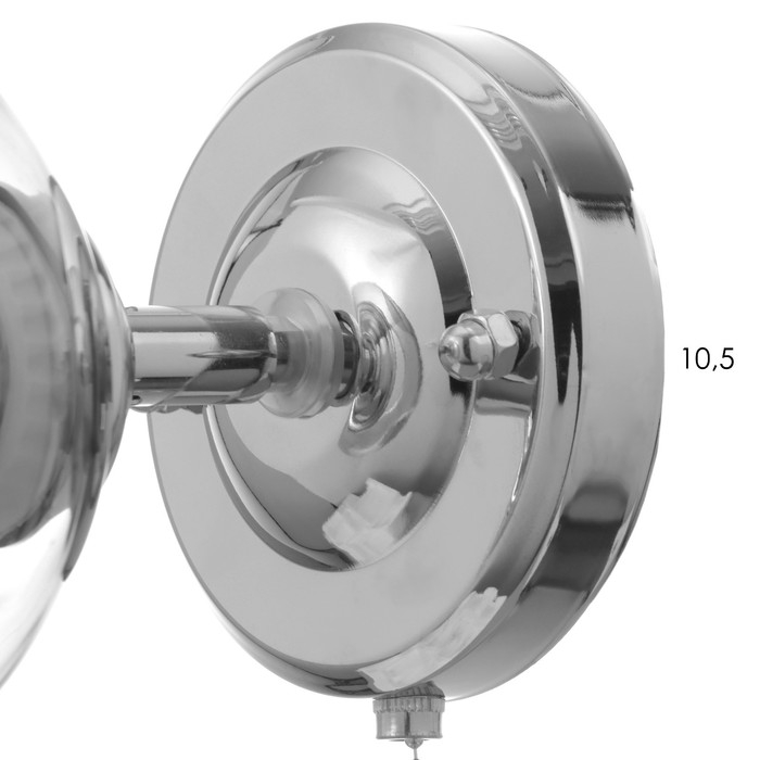 Бра "Берта" 1хЕ27 40Вт хром 21х13х23 см