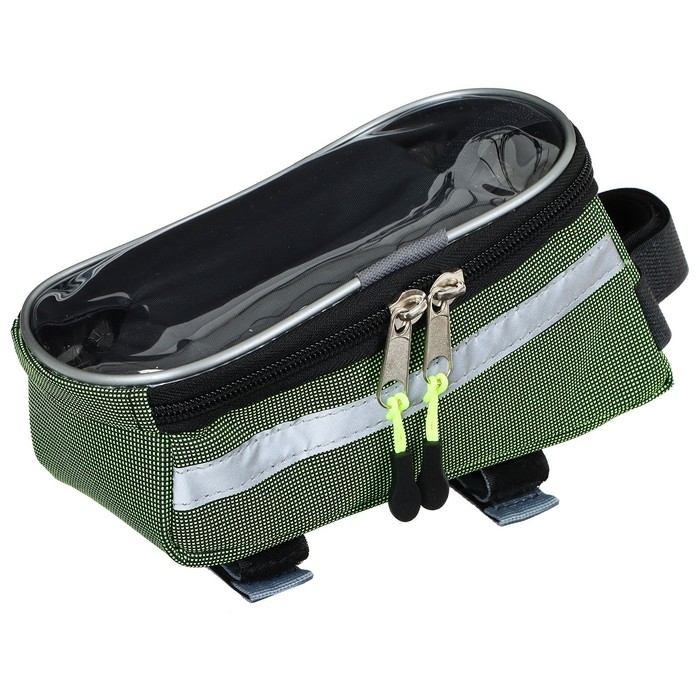 Велосумка GRAFFITI «МАСТЕР», на раму, цвет зелёный