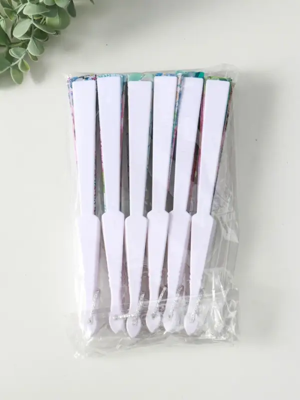 Веер пластик, текстиль Веер пластик, текстиль "Цветы и узоры" МИКС широкие лопасти, золото 23 см