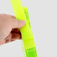 Светоотражающая повязка на липучке, 46&plusmn;1&times;2.5 см, цвет жёлтый