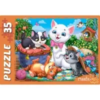 Пазл &laquo;Забавные котики&raquo;, 35 элементов, МИКС