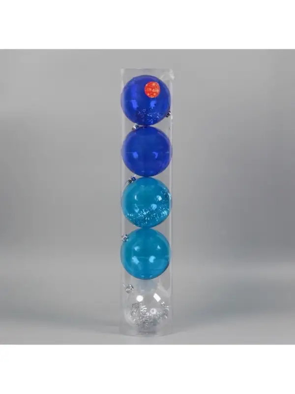 Ёлочные игрушки &laquo;Барбара&raquo;, шары новогодние, d=15 см, набор 5 шт., МИКС