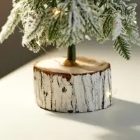Фигура светодиодная "Заснеженная ель" 29 см, 20 LED, AG13х3 (в компл.), БЕЛЫЙ