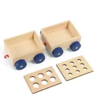 Развивающая игра 3в1 &laquo;Паровозик&raquo;, рыбалка, каталка, сортер, 35&times;11&times;10 см