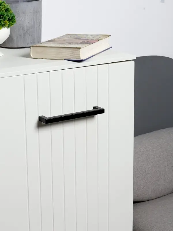 Ручка-скоба CAPPIO SQUARE RSC008, нержавеющая сталь, м/о 160 мм, цвет черный