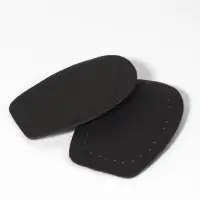 Подпяточники для обуви, кожаные, 10&times;7 см, пара, чёрные