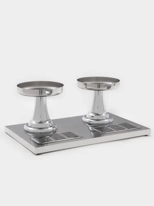 Диспенсер для напитков Hanna Kn&ouml;vel, 2 секции по 8 л, 555&times;350&times;600 мм, нержавеющая сталь, серебристый