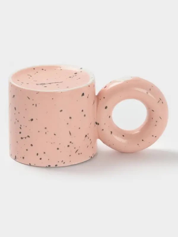 Кружка Доляна &laquo;Бублик&raquo;, 300 мл, керамика, розовая