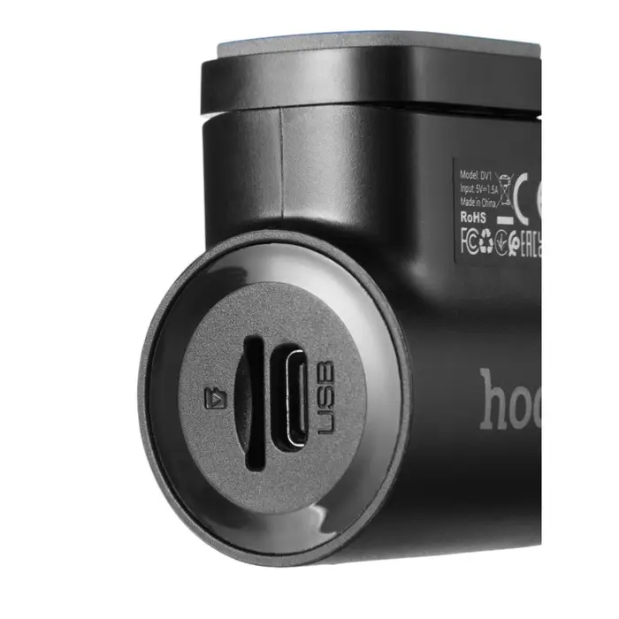 Автомобильный видеорегистратор Hoco DV1, 1080p видео, чёрный