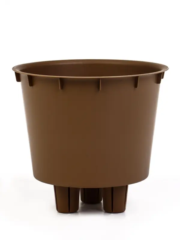 Кашпо со вставкой 3,7 л d22 см h20 см МИКРИТ бежевый слайн