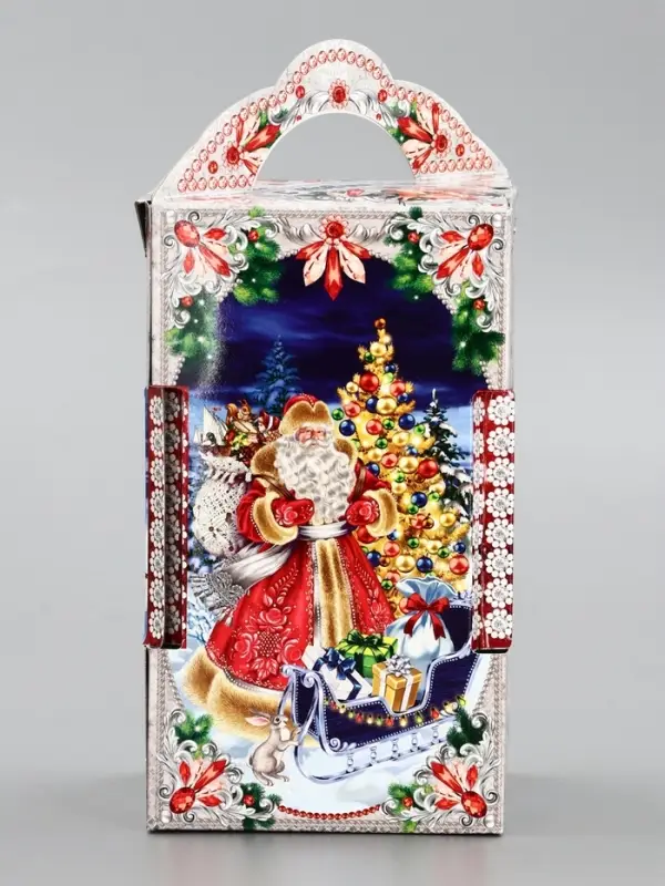 Подарочная новогодняя коробка «Чудесный», для сладких подарков, 10.6×10.6×18.8 см Подарочная новогодняя коробка «Чудесный», для сладких подарков, 10.6×10.6×18.8 см