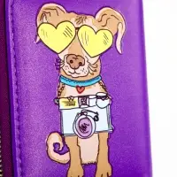 Кошелёк на молнии Выбражулька, фиолетовый