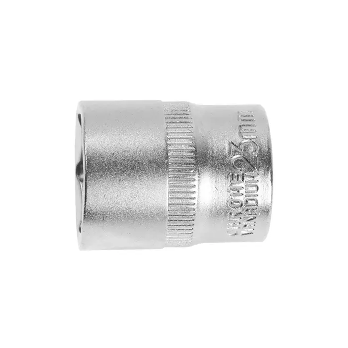 Головка торцевая шестигранная ТУНДРА, под квадрат 1/2", 23 мм, CrV