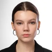 Серьги набор 8 пар «Ночь» кольца, цвет чёрно-белый в золоте, d=4 Серьги набор 8 пар «Ночь» кольца, цвет чёрно-белый в золоте, d=4