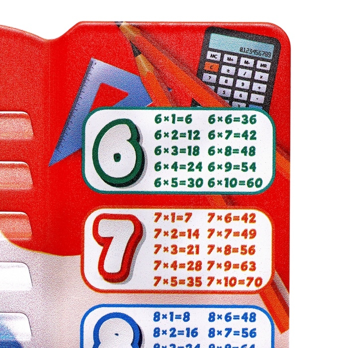 Подставка для книг металл 15,2 х 15,2 х 12,5см Таблица умножения Подставка для книг металл 15,2 х 15,2 х 12,5см Таблица умножения