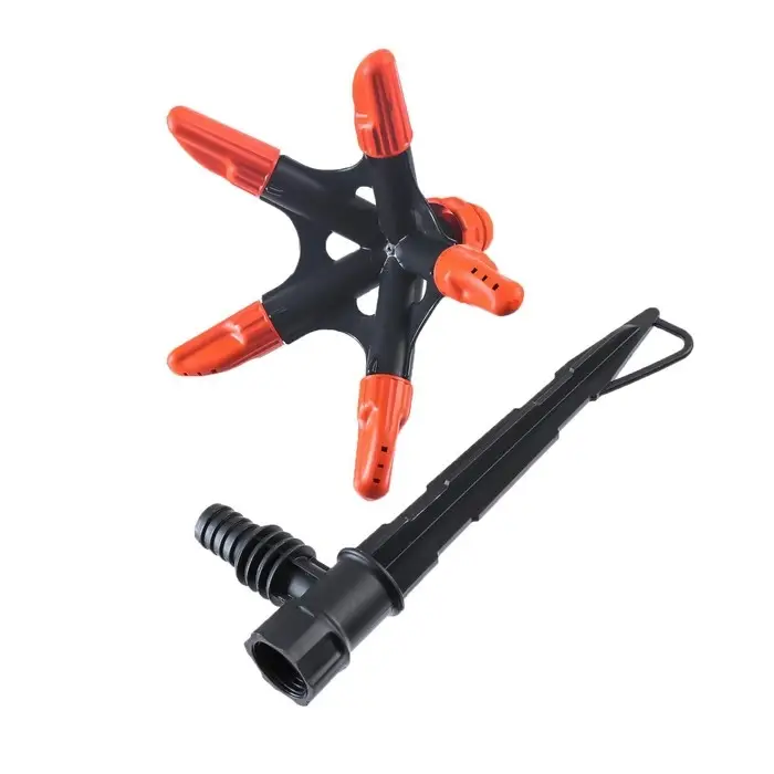 Распылитель 5−лепестковый, штуцер под шланги 1/2" (12 мм) − 3/4" (19 мм), пика, пластик, «Жук»