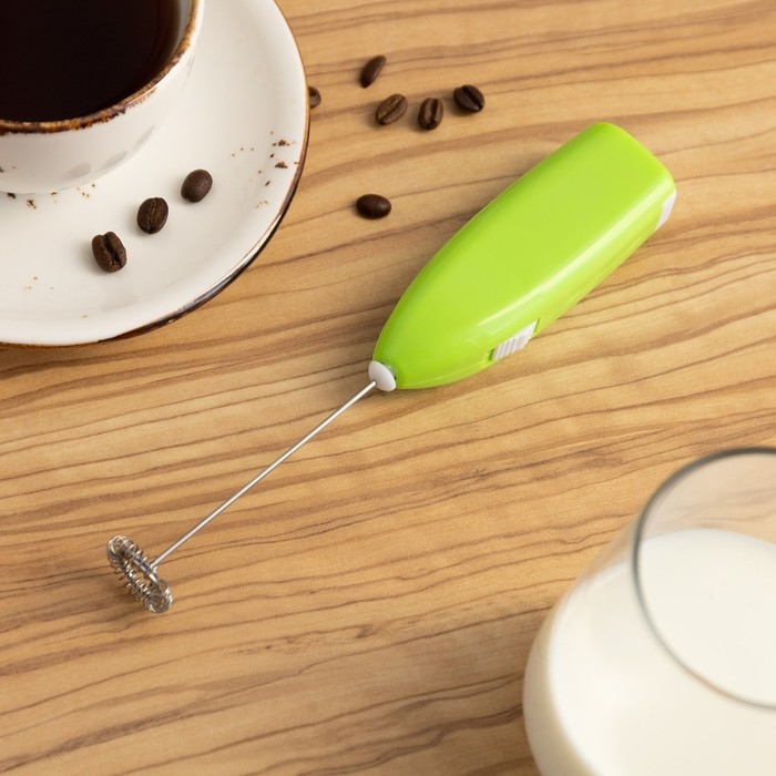 Капучинатор погружной Luazon LMR-07, от 2АА не в компл., цвет зелёный Капучинатор погружной Luazon LMR-07, от 2АА не в компл., цвет зелёный