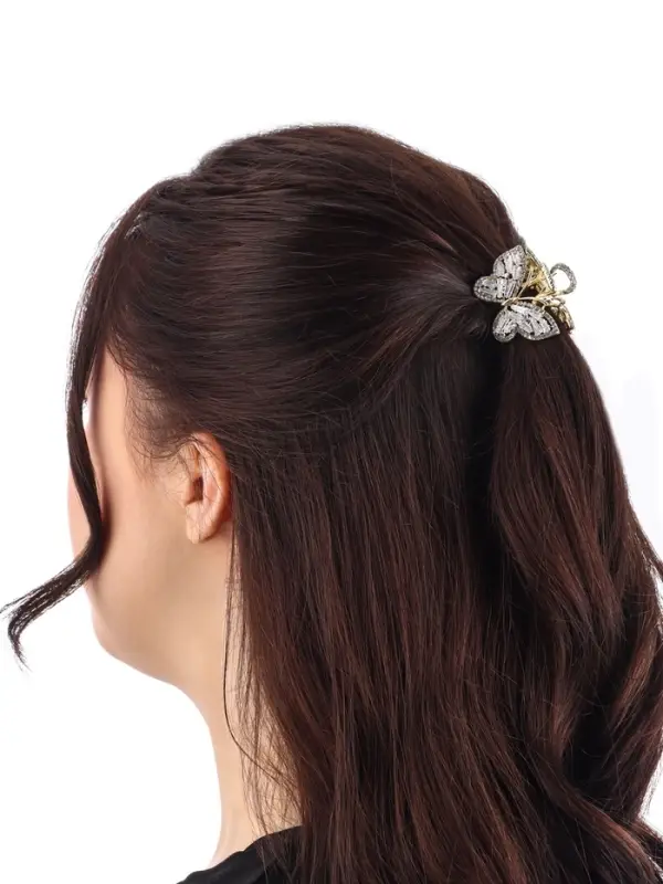 Крабик для волос &laquo;Дороти&raquo;, бабочка, 4 см, золотистый