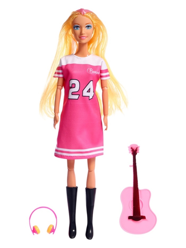 Кукла-модель "Уроки музыки" с аксессуарами, МИКС