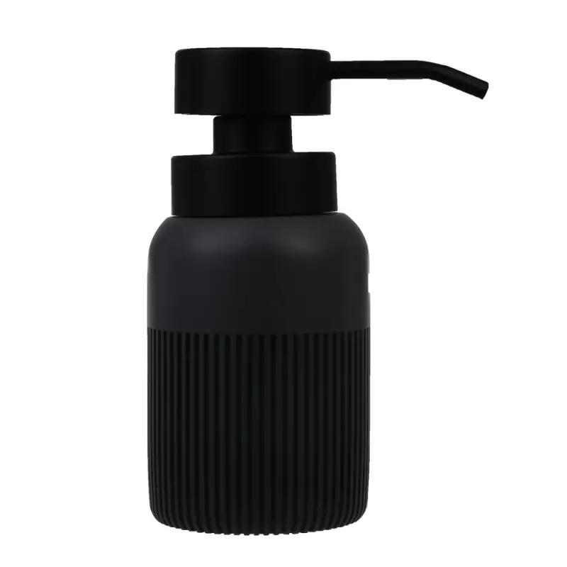 Диспенсер для жидкого мыла тм VETTA Модена, 230мл, полирезин, серый, 7x7x15см