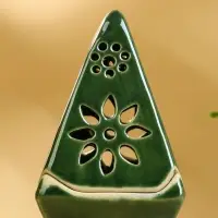 Подсвечник &laquo;Пирамидка&raquo;, 8&times;8&times;12 см, керамика, МИКС