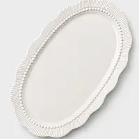 Блюдо сервировочное Breeze, 30.5&times;19&times;2 см, керамика, белое