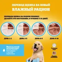 Влажный корм для щенков Pedigree. телятина, паштет, 80 г