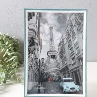 Фоторамка пластик формат А4 "Данте" голубая лагуна 31х21,8х2,5 см