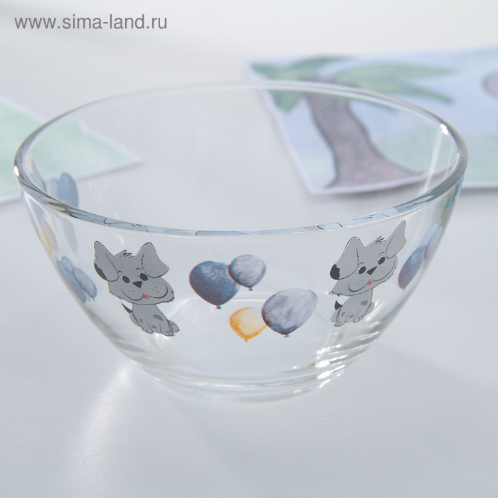 Набор детской посуды Доляна «Шарик», 3 предмета: кружка 200 мл, миска 450 мл, тарелка d=20 см Набор детской посуды Доляна «Шарик», 3 предмета: кружка 200 мл, миска 450 мл, тарелка d=20 см