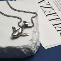 Кулон &laquo;Кит&raquo;, цвет чернёное серебро, 70 см