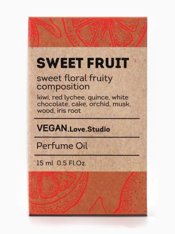 Парфюмерное масло женское VEGAN.Love.Studio Sweet Fruit, 15 мл (по мотивам Fantasy (B.Spears)