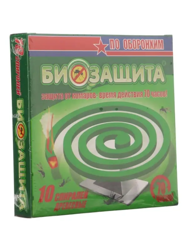 Спирали от комаров &laquo;БИОЗАЩИТА&raquo;, древесные, 10 шт.