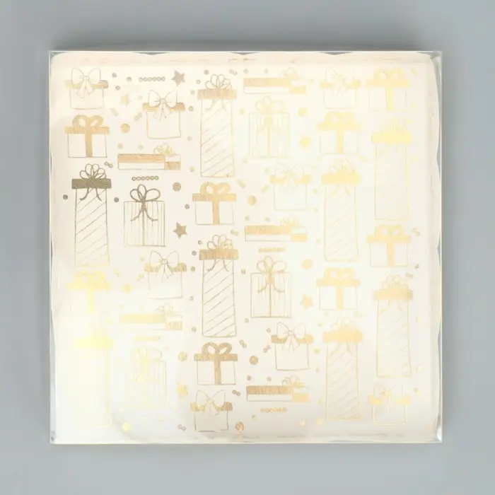 Коробка для кондитерских изделий с PVC крышкой &laquo;I love winter&raquo;, 13 х 13 х 3 см