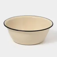 Миска эмалированная, 2 л, слоновая, кости