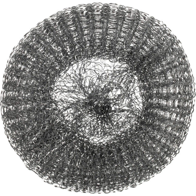 Губка-мочалка спираль металлическая Luscan 110х110х40мм 40г