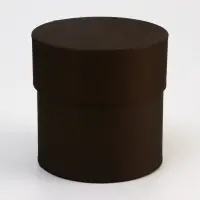 Коробка подарочная круглая, шляпная, чёрная, 10&times;10 см