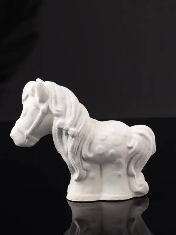 Фигура Фигура "Лошадка" 8х10х4 см, натуральный, гипс