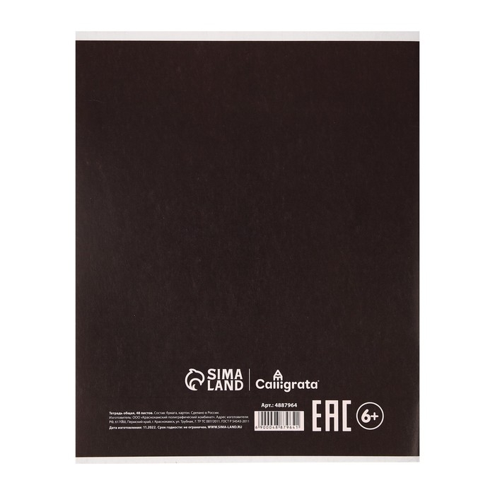 Тетрадь предметная Calligrata Тетрадь предметная Calligrata "СуперНеон", 48 листов в клетку Геометрия, со справочным материалом, обложка мелованный картон, блок офсет