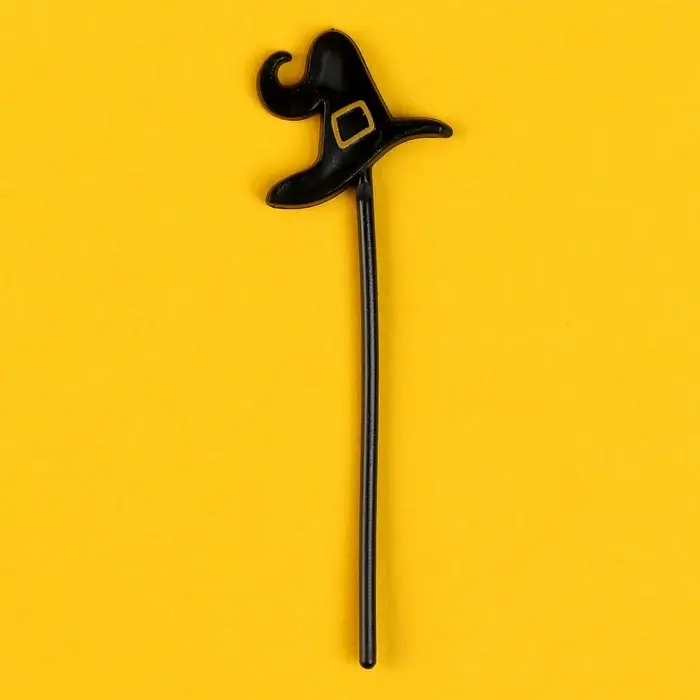 Шпажки «Шляпа», в наборе 12 штук, чёрная Шпажки «Шляпа», в наборе 12 штук, чёрная