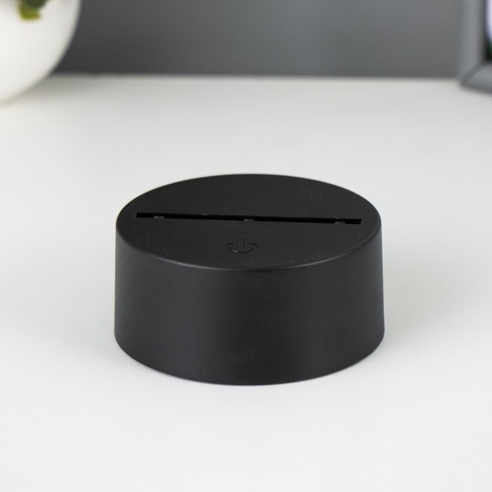 Основание светильника сенсорное LED 7 цветов USB черный 10х10х3,5 см RISALUX Основание светильника сенсорное LED 7 цветов USB черный 10х10х3,5 см RISALUX