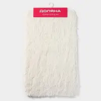 Коврик Доляна &laquo;Пушистик&raquo;, 49&times;79 см, белый