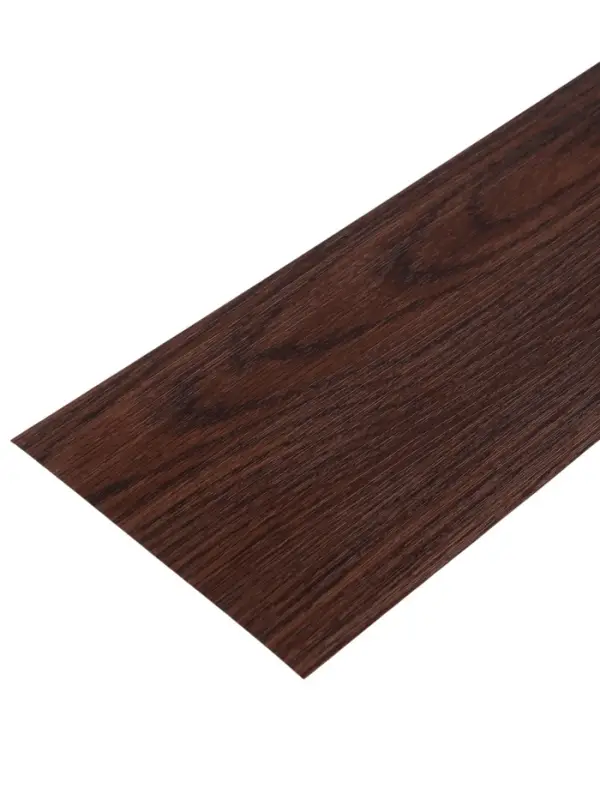 Плитка виниловая самоклеящаяся 91х15 см, ясень темный