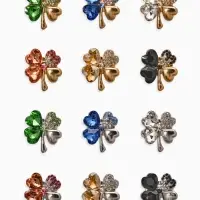 Брошь &laquo;Клевер&raquo;, МИКС, (неделимая фасовка 12 шт. цена за шт.)