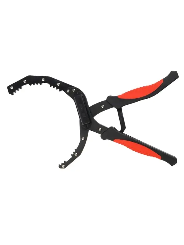 Съемник масляного фильтра ТУНДРА, тип &laquo;клещи&raquo;, обрезиненные рукоятки, 60 - 90 мм