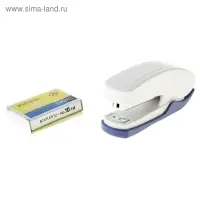 Степлер канцелярский №10, Calligrata, до 15 листов, со скобами, блистер, МИКС