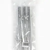 Трубочки для коктейля "Снежинки", серебро набор 6 штук Трубочки для коктейля "Снежинки", серебро набор 6 штук