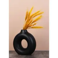 VETTA Вазон, 15,5x15x6 см, керамика, чёрный