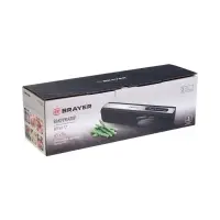 Вакууматор BRAYER 5072BR, 120 Вт, 3 л/мин, 0.65 бар, ширина пакета 29 см, чёрный