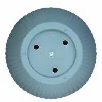 Горшок цветочный Ribbed, 15&times;15&times;13 см, 1.2 л, пластиковый, с поддоном, серо-голубой