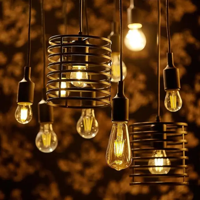 Лампа светодиодная &laquo;Ретро&raquo;, ST64, 6 Вт, E27, 630 Лм, 2700К, свечение тёплое белое, жёлтая